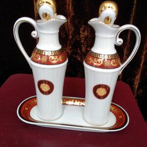 T. LIMOGES PORCELAIN CRUET SERVERS BY CASA ELITE - JUNO